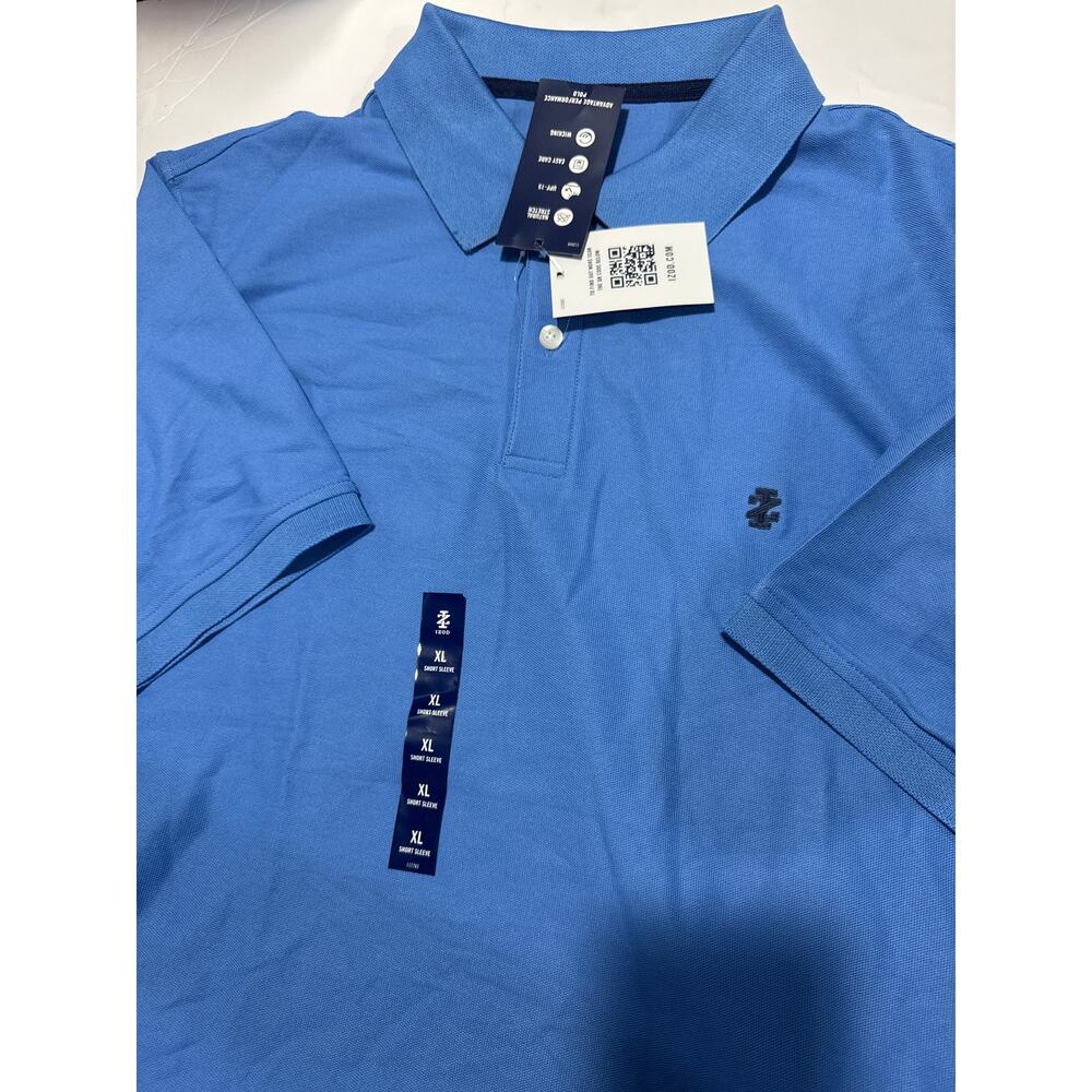 IZOD Advantage Men's Blue Classic Fit Performance Polo Shirt XL NWT - Picture 4 of 8